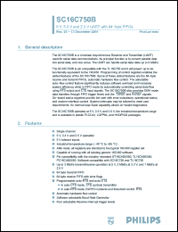 Click here to download SC16C750BIA44 Datasheet