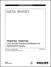 Click here to download TDA5745 Datasheet