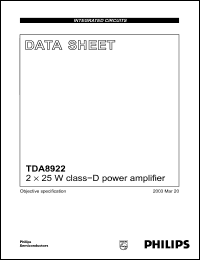 Click here to download TDA8922J Datasheet