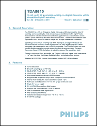 Click here to download TDA9910 Datasheet