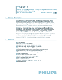 Click here to download TDA9910HW/8 Datasheet