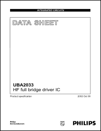 Click here to download UBA2033 Datasheet