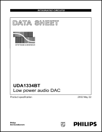 Click here to download UDA1334BT Datasheet