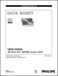Click here to download UDA1352HL Datasheet