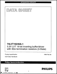 Click here to download 74LVT16240A1DL Datasheet