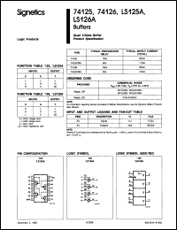 Click here to download N74125F Datasheet