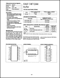 Click here to download N74F1244NB Datasheet