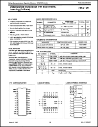 Click here to download 74ABT544D-T Datasheet