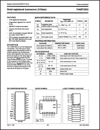 Click here to download 74ABT2952D-T Datasheet