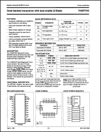 Click here to download 74ABT543D-T Datasheet