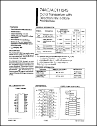 Click here to download 74AC11245D Datasheet