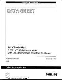 Click here to download 74LVT16245B1DL Datasheet