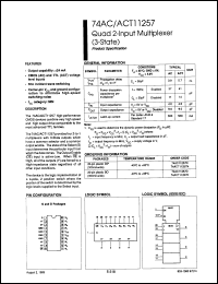 Click here to download 74AC11257N Datasheet
