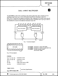 Click here to download HEF4539BTD-T Datasheet