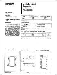 Click here to download N74LS298NB Datasheet