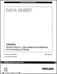 Click here to download N74F257AD-T Datasheet