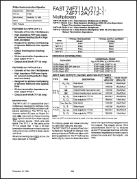 Click here to download N74F711-1DB Datasheet