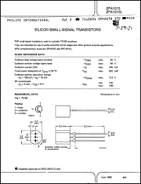 Click here to download 2PA1015BL Datasheet
