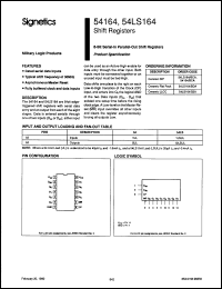 Click here to download N74LS164D Datasheet