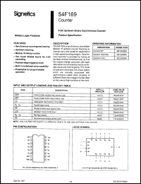 Click here to download 54F169A/BEA Datasheet