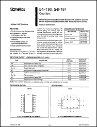 Click here to download 54F190/B2A Datasheet