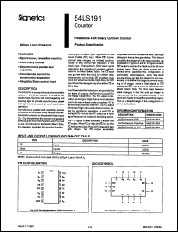 Click here to download N74LS191D Datasheet