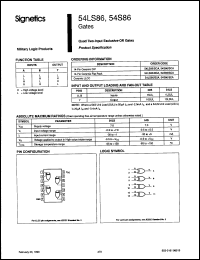 Click here to download S54LS86W/883B Datasheet