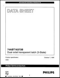 Click here to download 74ABT16373DL Datasheet