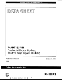 Click here to download 74ABT16374DL Datasheet