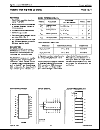 Click here to download 74ABT574D Datasheet