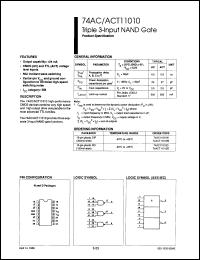 Click here to download 74ACT11010D-T Datasheet