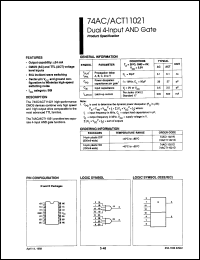 Click here to download 74AC11021D-T Datasheet