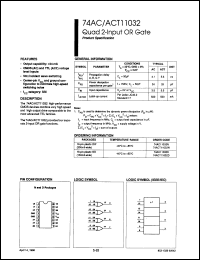 Click here to download 74ACT11032D-T Datasheet