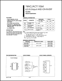 Click here to download 74AC11064D Datasheet