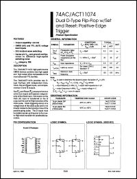 Click here to download 74AC11074D-T Datasheet