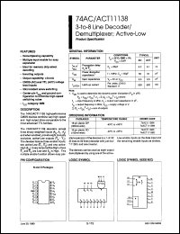 Click here to download 74ACT11138D-T Datasheet