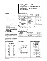 Click here to download 74AC11269D Datasheet