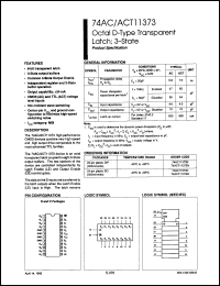 Click here to download 74AC11373N Datasheet