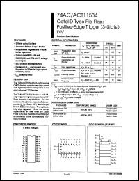 Click here to download 74ACT11534D Datasheet