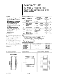 Click here to download 74ACT11821D Datasheet