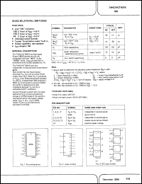 Click here to download 74HCT4016D-T Datasheet