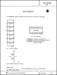 Click here to download HEF4069UBPN Datasheet