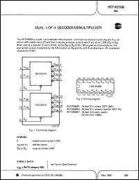Click here to download HEF4556BTD-T Datasheet