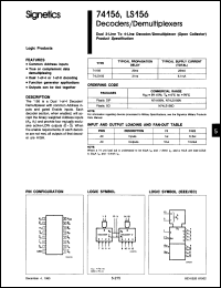 Click here to download N74LS156D Datasheet