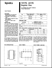 Click here to download N74LS170F Datasheet
