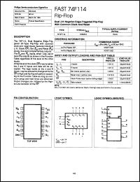 Click here to download N74F114NB Datasheet