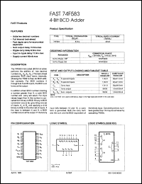 Click here to download N74F583D-T Datasheet