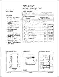 Click here to download N74F881N-B Datasheet