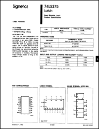 Click here to download N74LS375N-B Datasheet