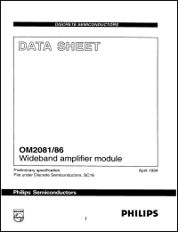 Click here to download OM2081/60 Datasheet